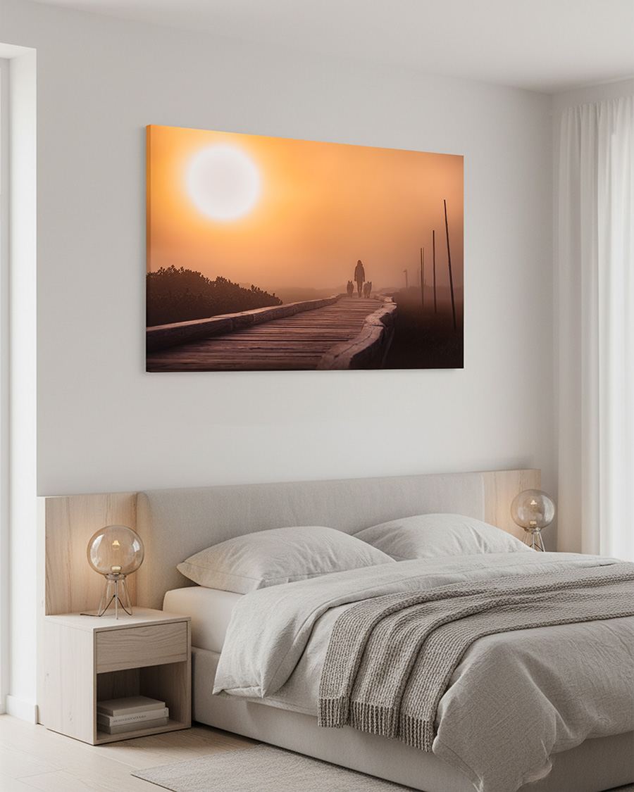 pies na tle pięknego górskiego krajobrazu